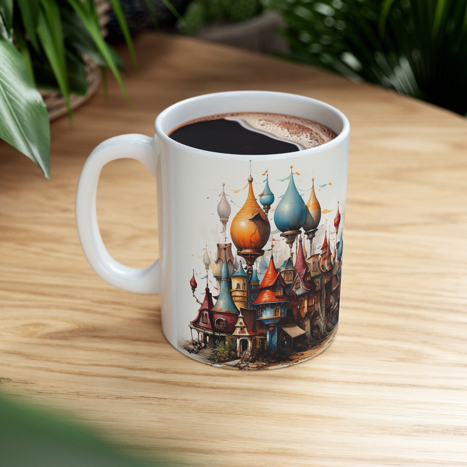 Enchanted Castle Mug, Whimsical Fairy-Tale Coffee Cup, Magical Kingdom Artwork, Fantasy Lover Drinkware, Dreamy Storybook Kitchen Accessory