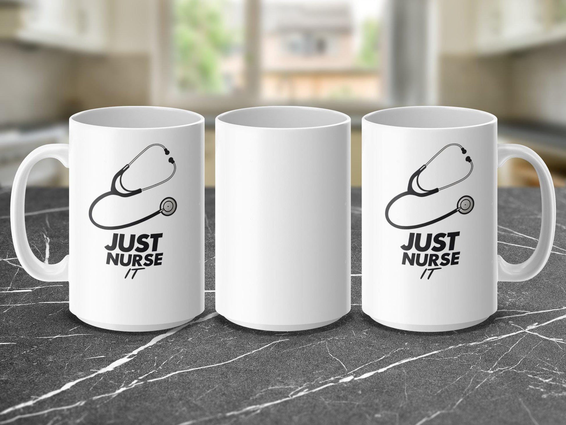 Just Nurse It Mug, Funny Nursing Coffee Cup, 11oz & 15oz Ceramic Mug, White or Accent Colors, Nurse Appreciation Gift