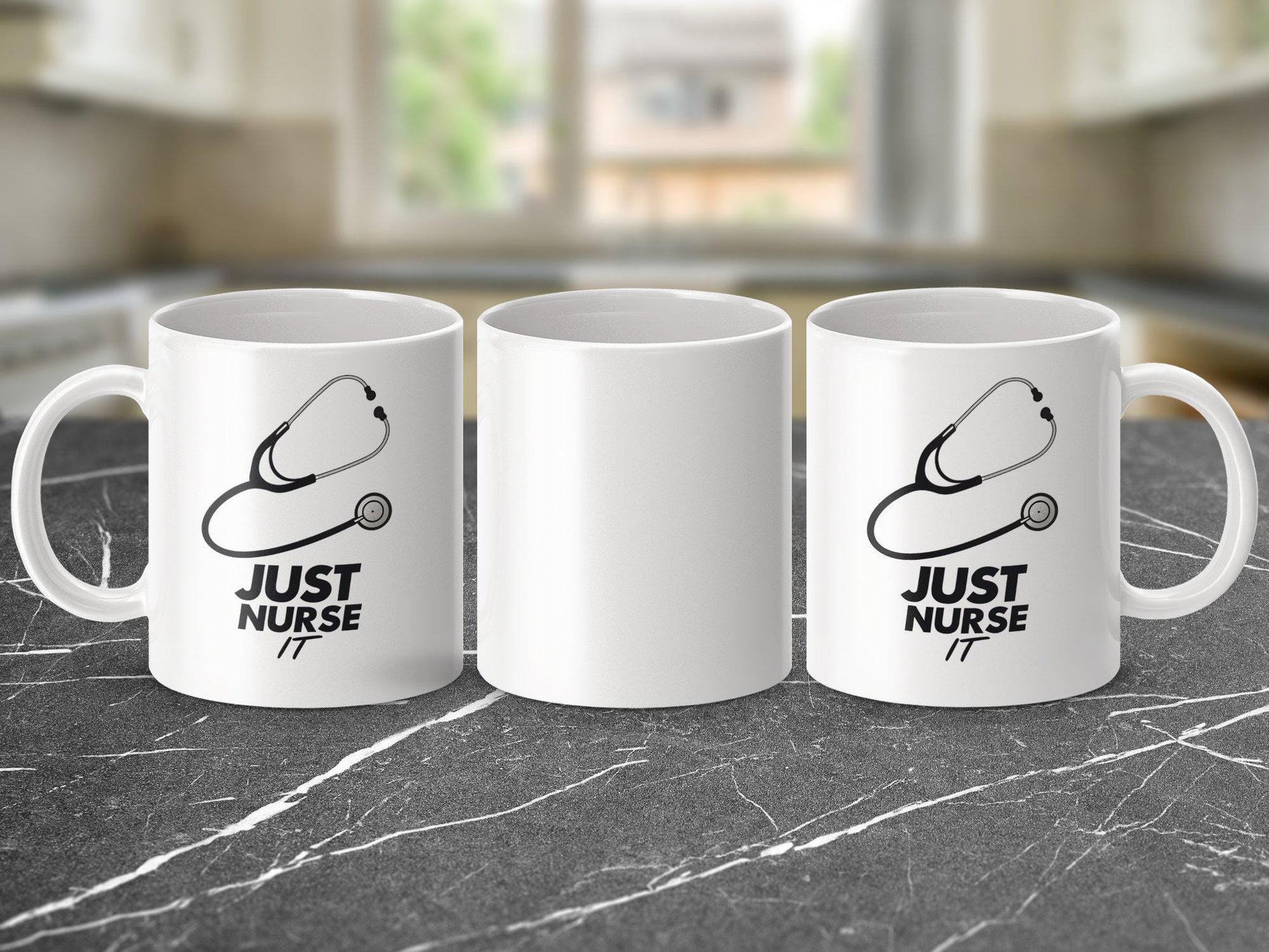 Just Nurse It Mug, Funny Nursing Coffee Cup, 11oz & 15oz Ceramic Mug, White or Accent Colors, Nurse Appreciation Gift