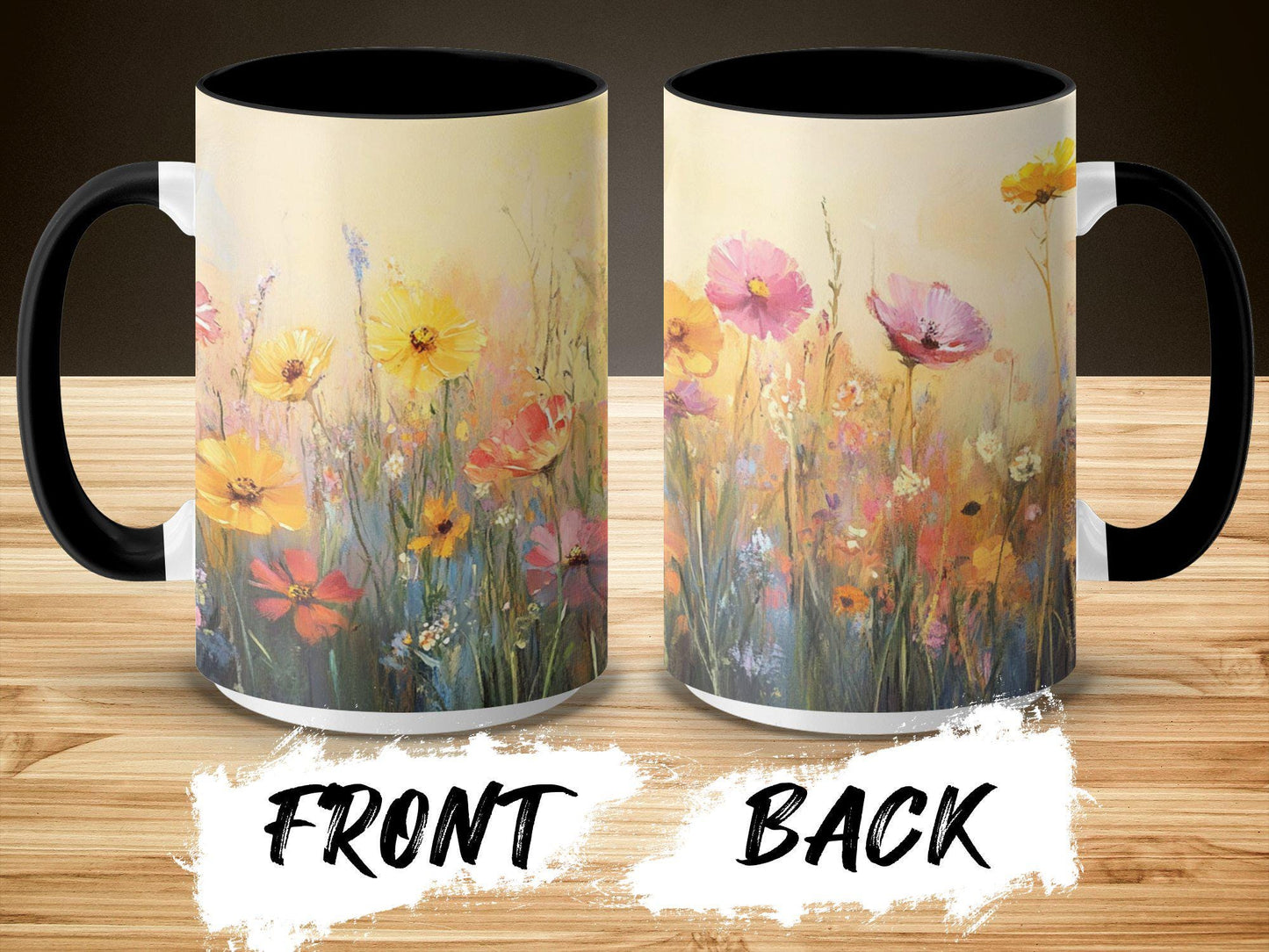 Floral Mug, Colorful Flower Design Mug, Beautiful Nature Art Mug, Vibrant Blossom Coffee Cup, Artistic Floral Print Mug