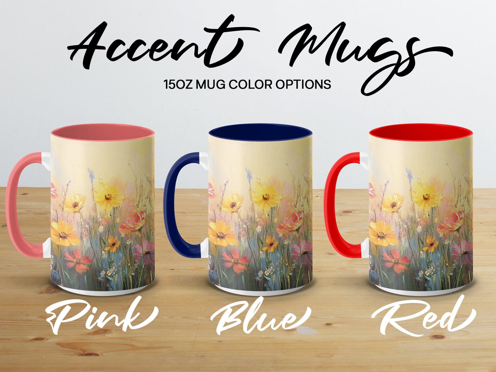 Floral Mug, Colorful Flower Design Mug, Beautiful Nature Art Mug, Vibrant Blossom Coffee Cup, Artistic Floral Print Mug