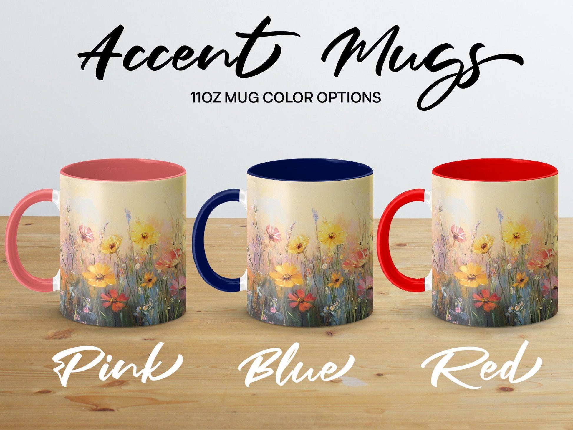 Floral Mug, Colorful Flower Design Mug, Beautiful Nature Art Mug, Vibrant Blossom Coffee Cup, Artistic Floral Print Mug