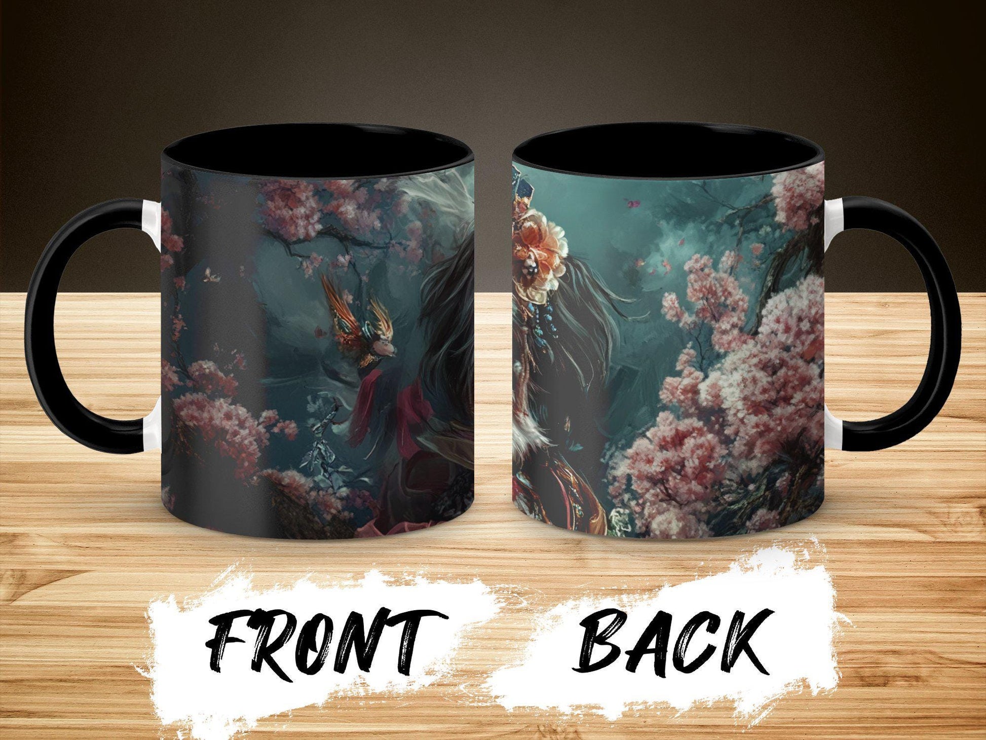 Cute Floral Dog Mug, Adorable Dog in Flowers Coffee Mug, Unique Gift for Dog Lovers, Artistic Dog Print Mug, High-Quality Ceramic