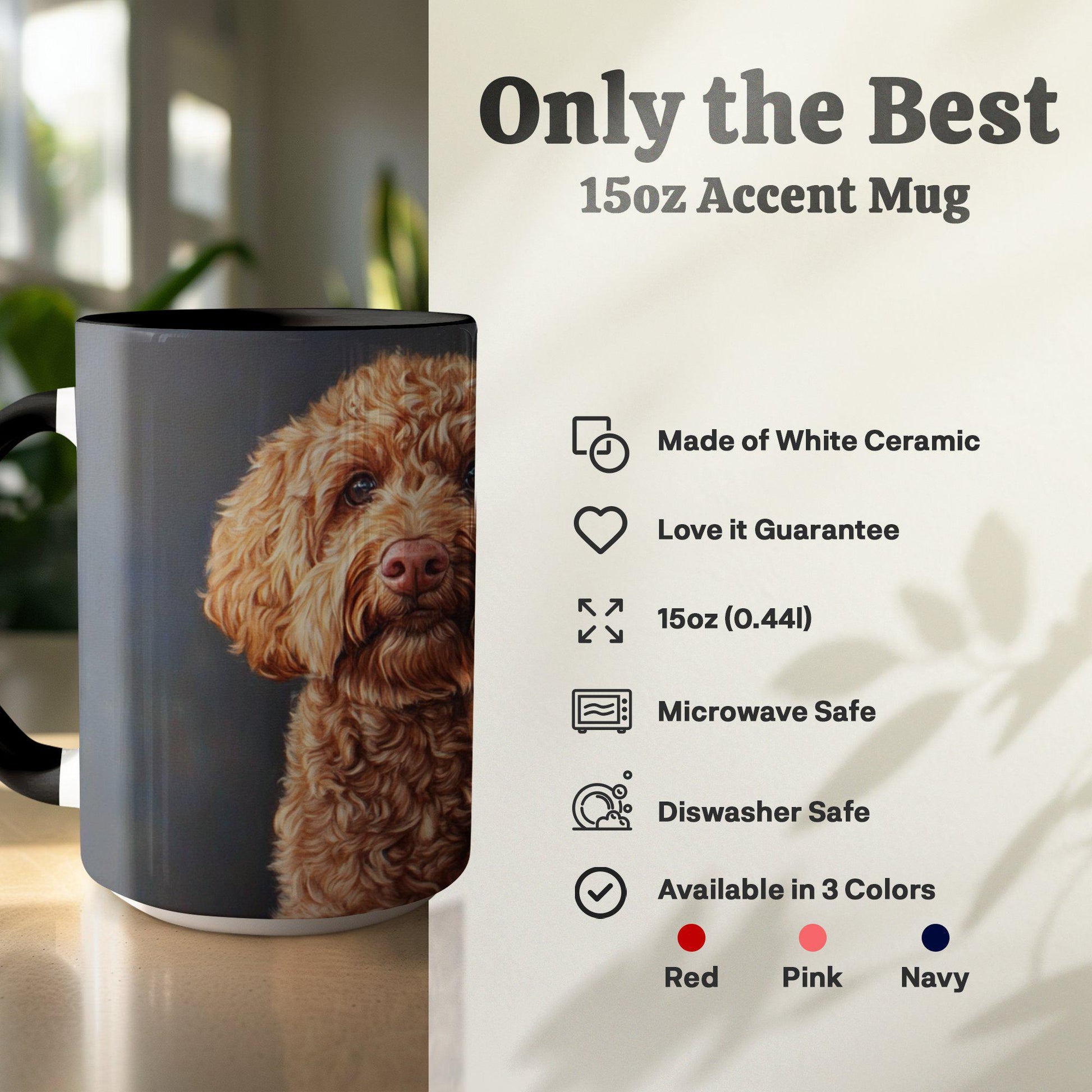 Cute Dog Duo Illustration Coffee Mug, Adorable Dog Lovers Gift, Unique Coffee Mug for Dog Enthusiasts, Perfect Pet Owner Present