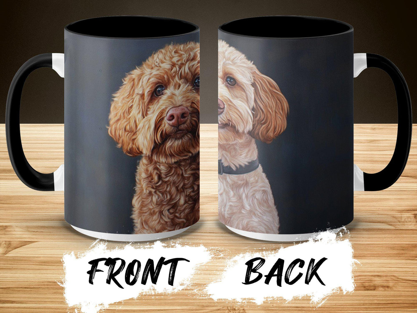 Cute Dog Duo Illustration Coffee Mug, Adorable Dog Lovers Gift, Unique Coffee Mug for Dog Enthusiasts, Perfect Pet Owner Present