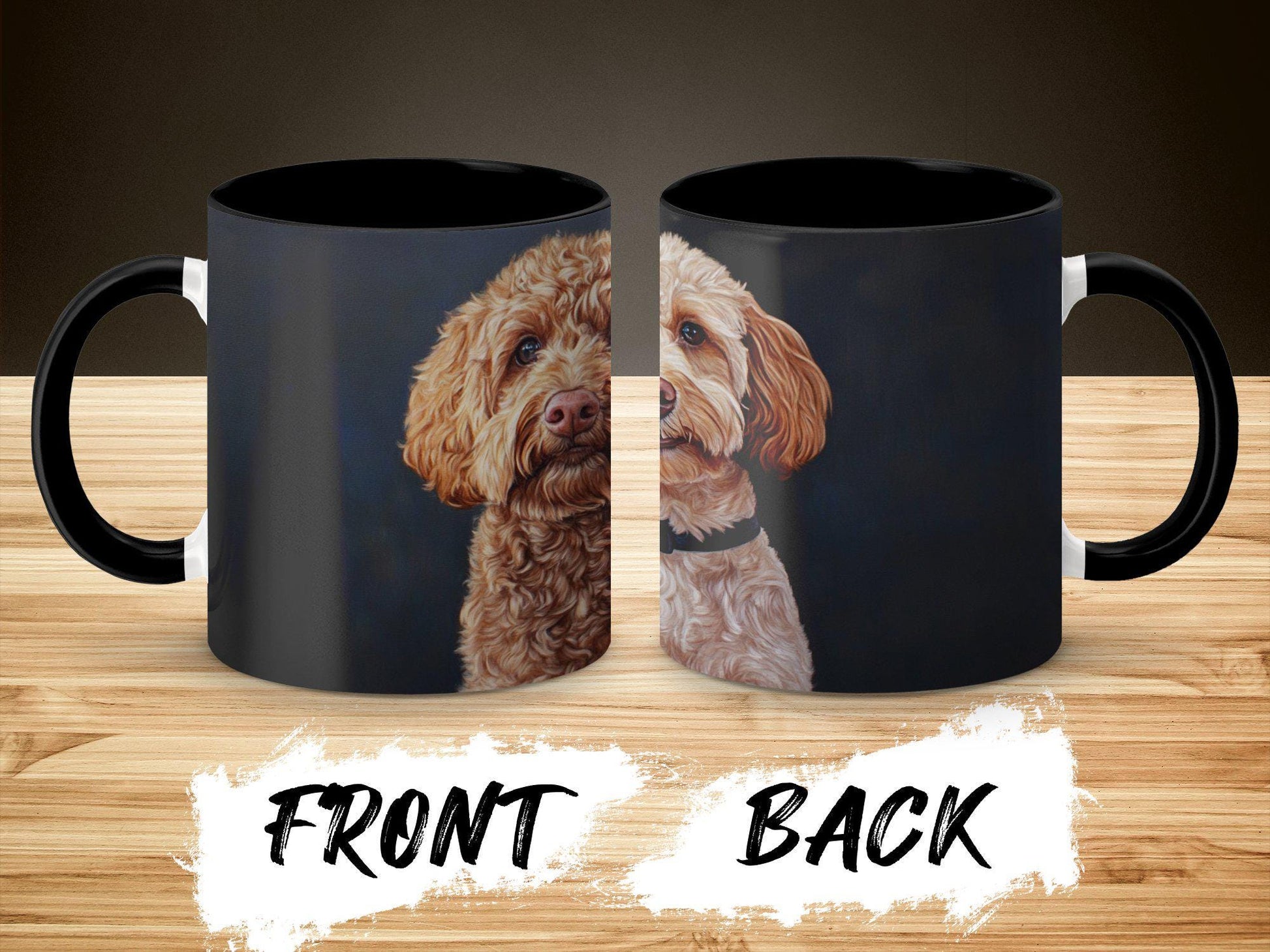 Cute Dog Duo Illustration Coffee Mug, Adorable Dog Lovers Gift, Unique Coffee Mug for Dog Enthusiasts, Perfect Pet Owner Present