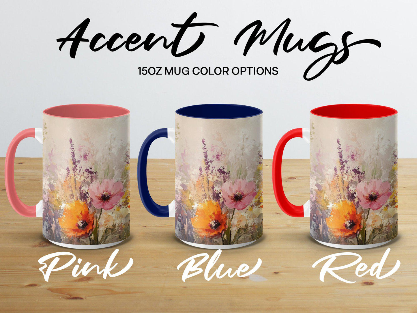 Colorful Floral Watercolor Mug, Artistic Flower Design Mug, Unique Gift for Art Lovers, Beautifully Painted Mug for Tea Coffee