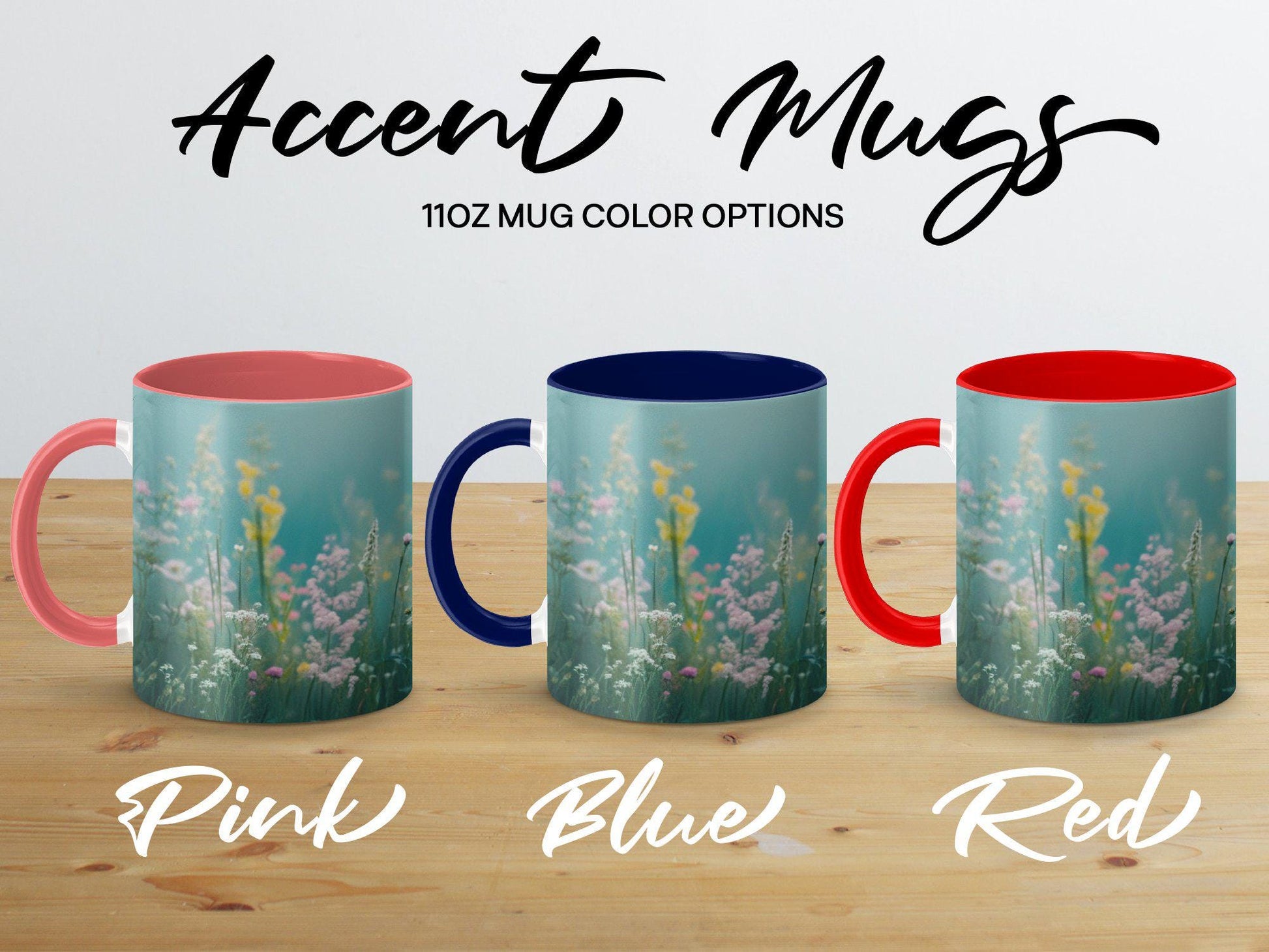 Beautiful Floral Mug, Wildflowers Coffee Cup, Colorful Flowers Tea Mug, Spring Blossoms Mug, Nature Inspired Mug, Flower Lover Gift