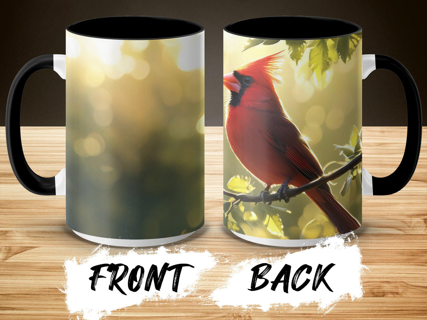 Red Cardinal Bird Mug, Nature Inspired Coffee Cup, Vibrant Bird Design, Bird Watching Enthusiast Gift, Unique Bird Lover Mug, Morning Coffee