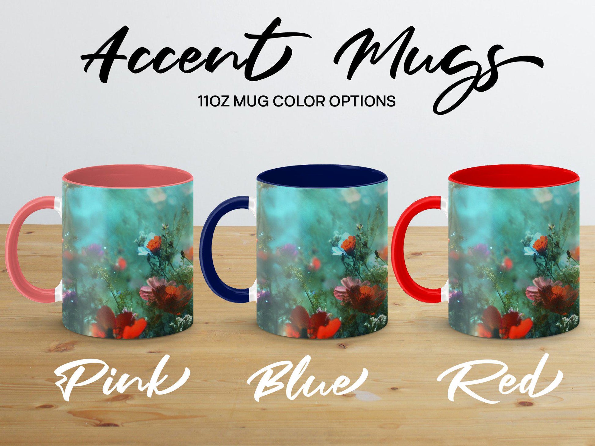 Colorful Flower Mug, Garden Floral Mug, Spring Bloom Mug, Botanical Coffee Cup, Nature Print Mug, Vibrant Flower Art Mug, Flower Lover Gift