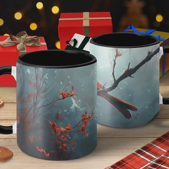 Cardinal Bird Mug, Cute Bird Coffee Cup, Red Bird Art Mug, Nature Lover's Mug, Birdwatching Gift Mug, Unique Bird Lover's Cup